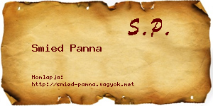 Smied Panna névjegykártya